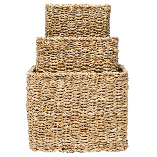 Wicka 3 Piece Chester Seagrass Utility Basket Set Temple Webster